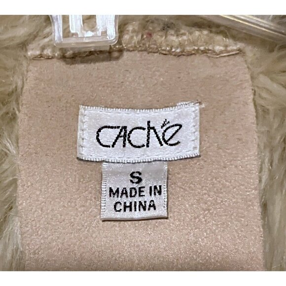 Y2K Cache Penny Lane Coat S Faux Fur Lined Faux Suede Microsuede Hippie Boho - Picture 6 of 11